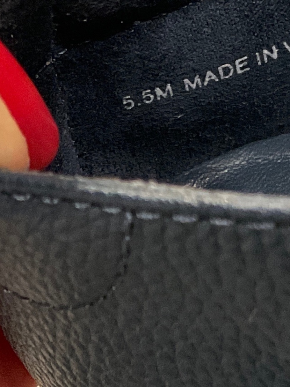 EVERLANE The Day Glove Flats in Blue Italian Leather Size 5.5 - Picture 8 of 8
